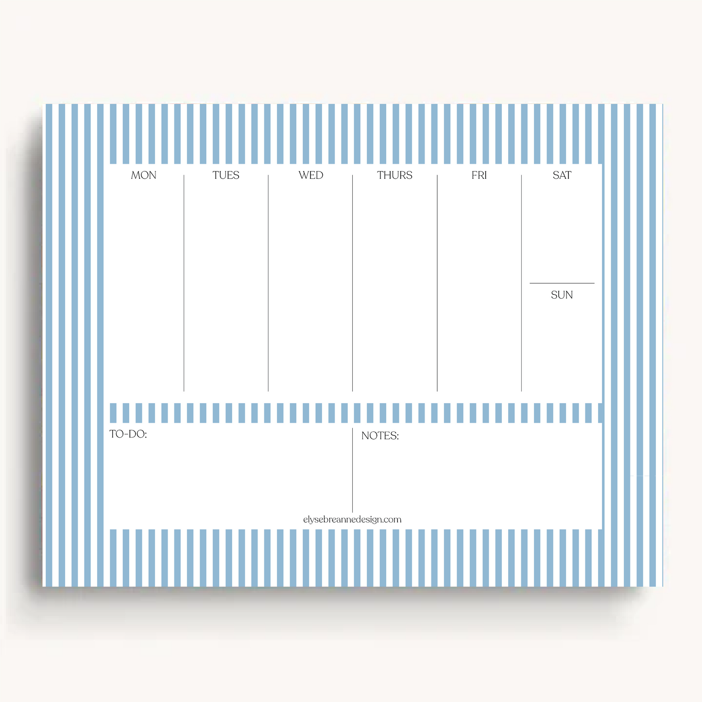 Floral Weekly Planner Notepad