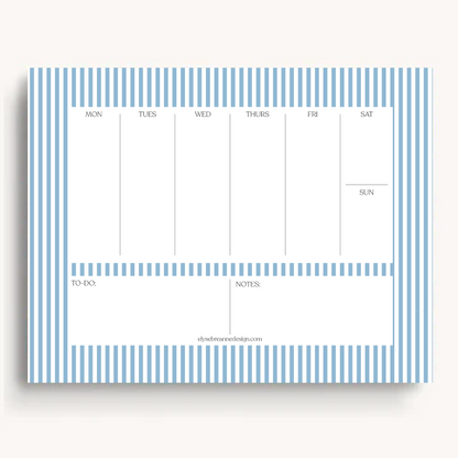 Floral Weekly Planner Notepad