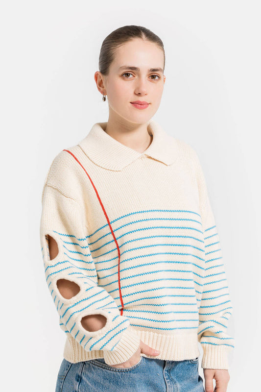 Sheet of Paper Knit Sweater