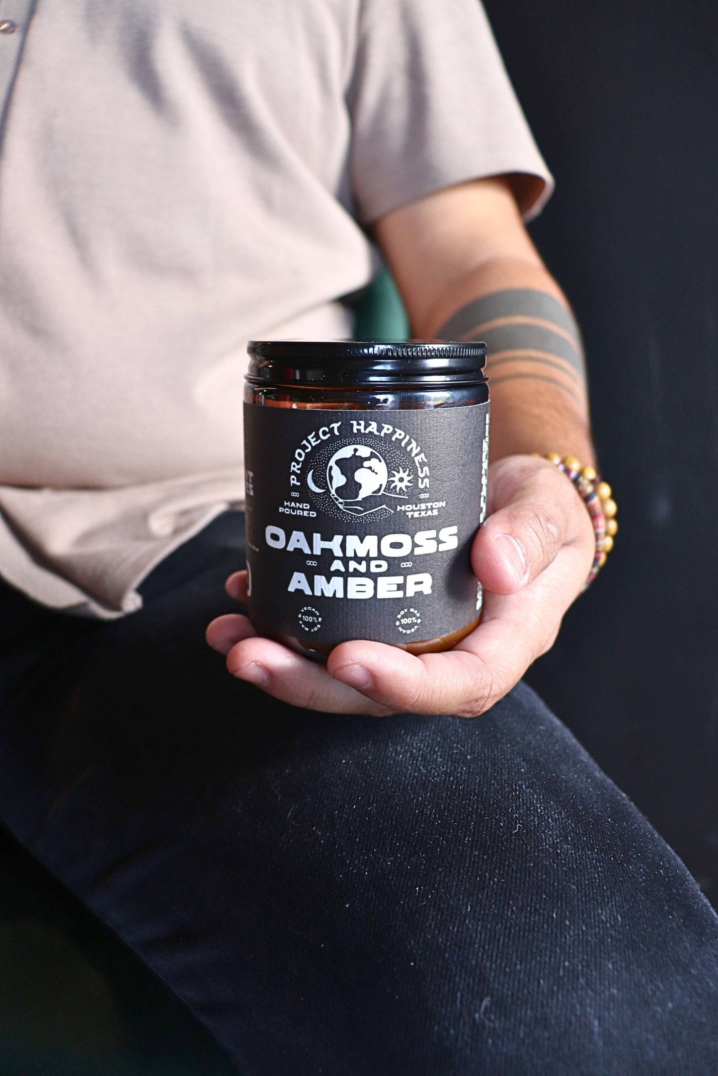 Oakmoss and Amber Soy Candle - 8oz | Valentine's Scent