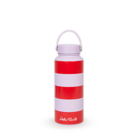 RED AND PINK STRIPED BOTTLE 1L HF