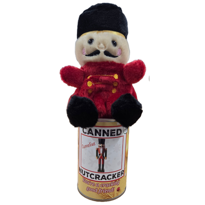 Cornelius the Canned Nutcracker - Christmas Plush in a Can