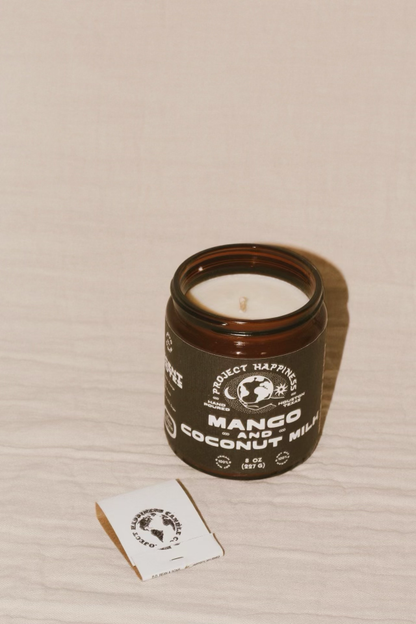 Mango and Coconut Milk Soy Candle - 8oz | Summer Scent