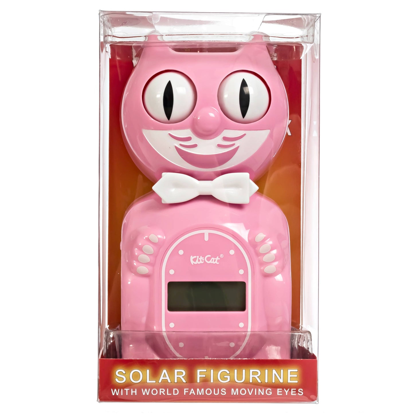 Solar Kit-Cat Digital Alarm Klock – Pink Satin