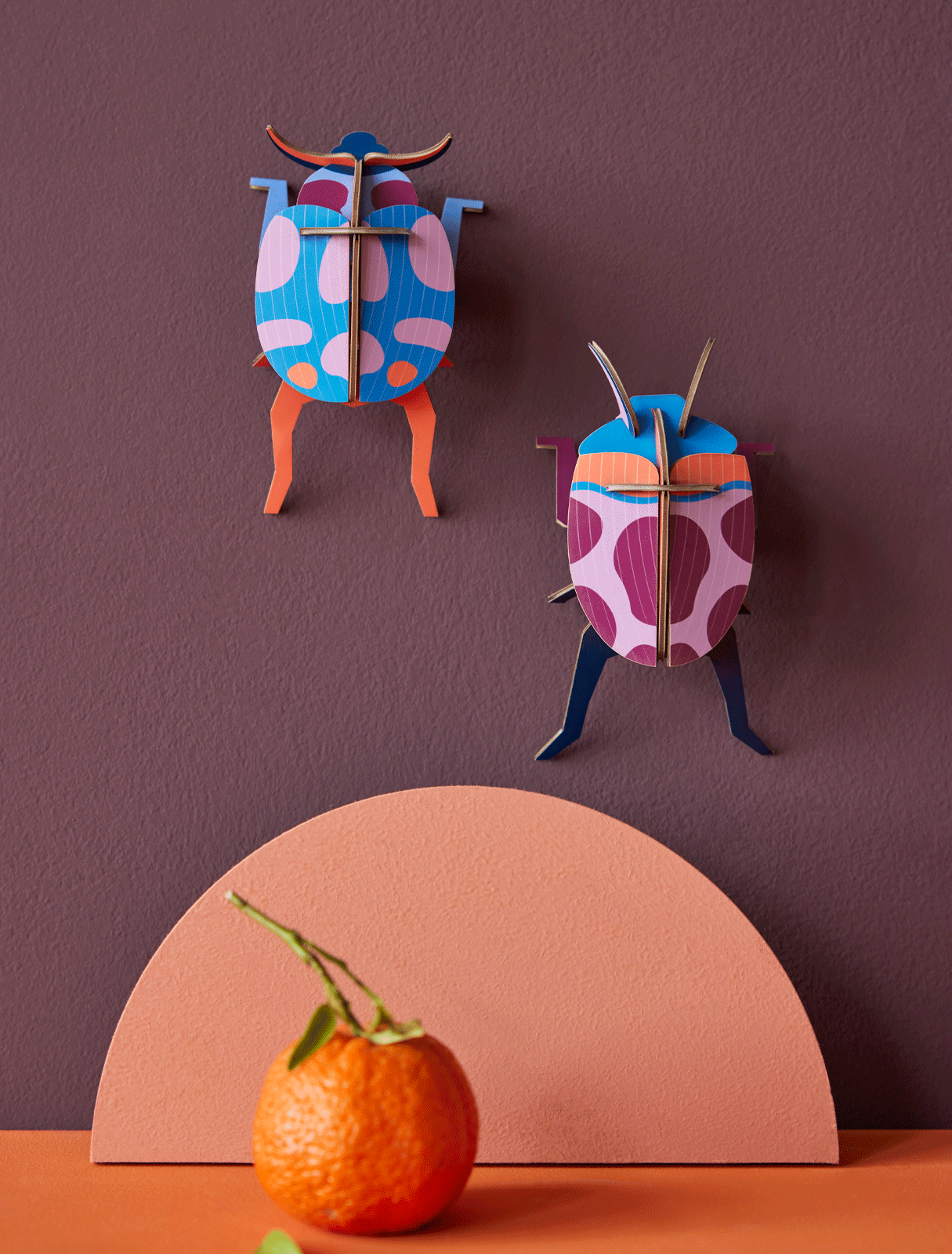 3D Wall Art - Insect - Coccinelle Couple