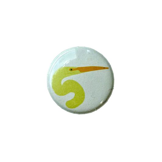 Cocodrie Egret Button