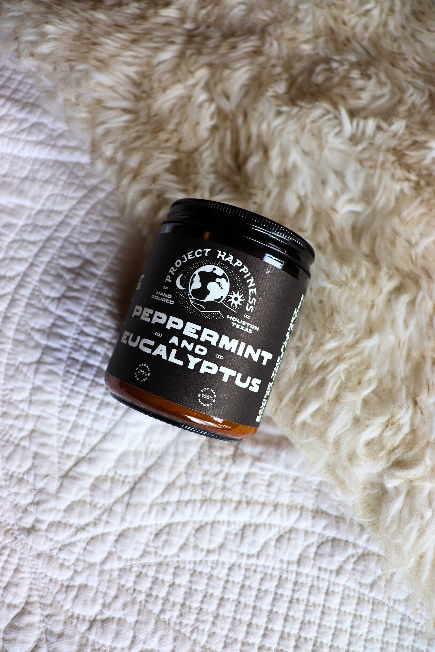Peppermint and Eucalyptus Soy Candle - 8oz