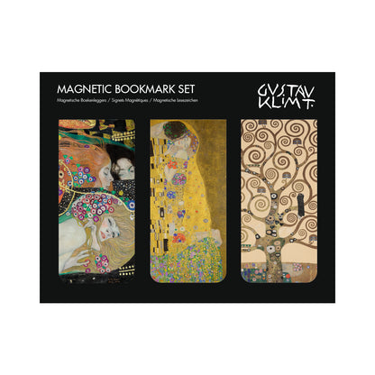 Magnetic bookmark, Set of 3,  Klimt: Kiss, Tree, Serpents