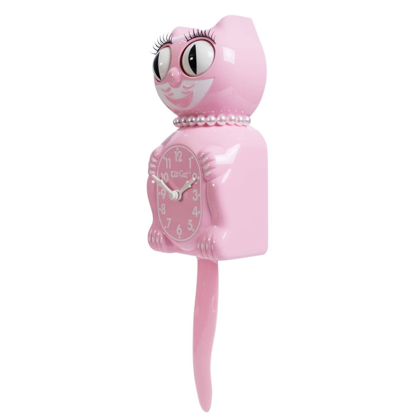 Bubblegum Pink Lady Kit-Cat Klock