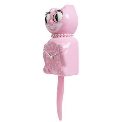 Bubblegum Pink Lady Kit-Cat Klock