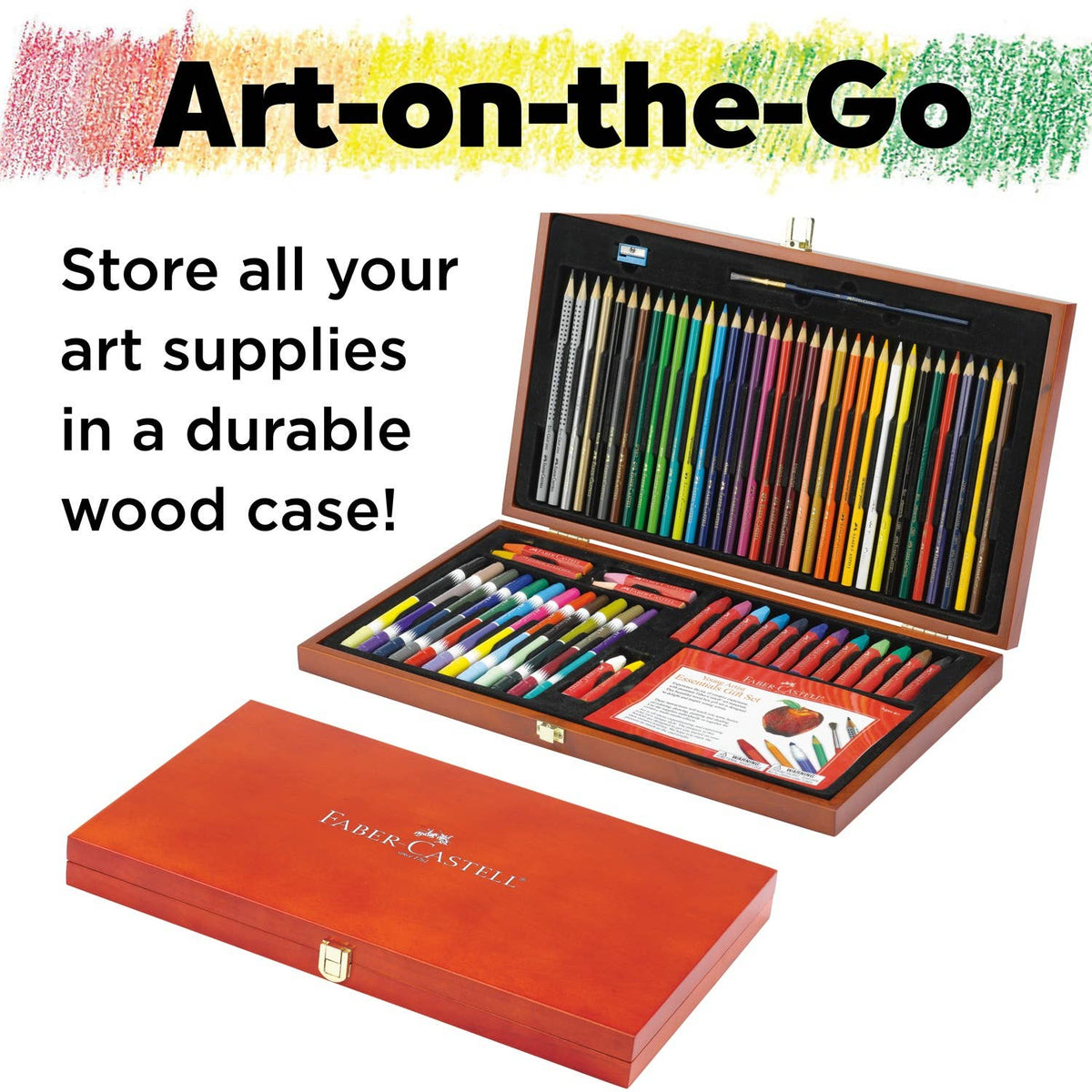 64- Piece Young Artist Essentials Art Set Gift Set for Kids