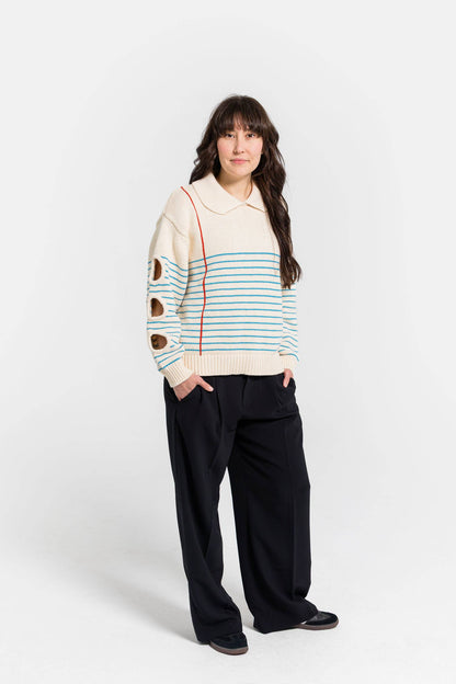 Sheet of Paper Knit Sweater