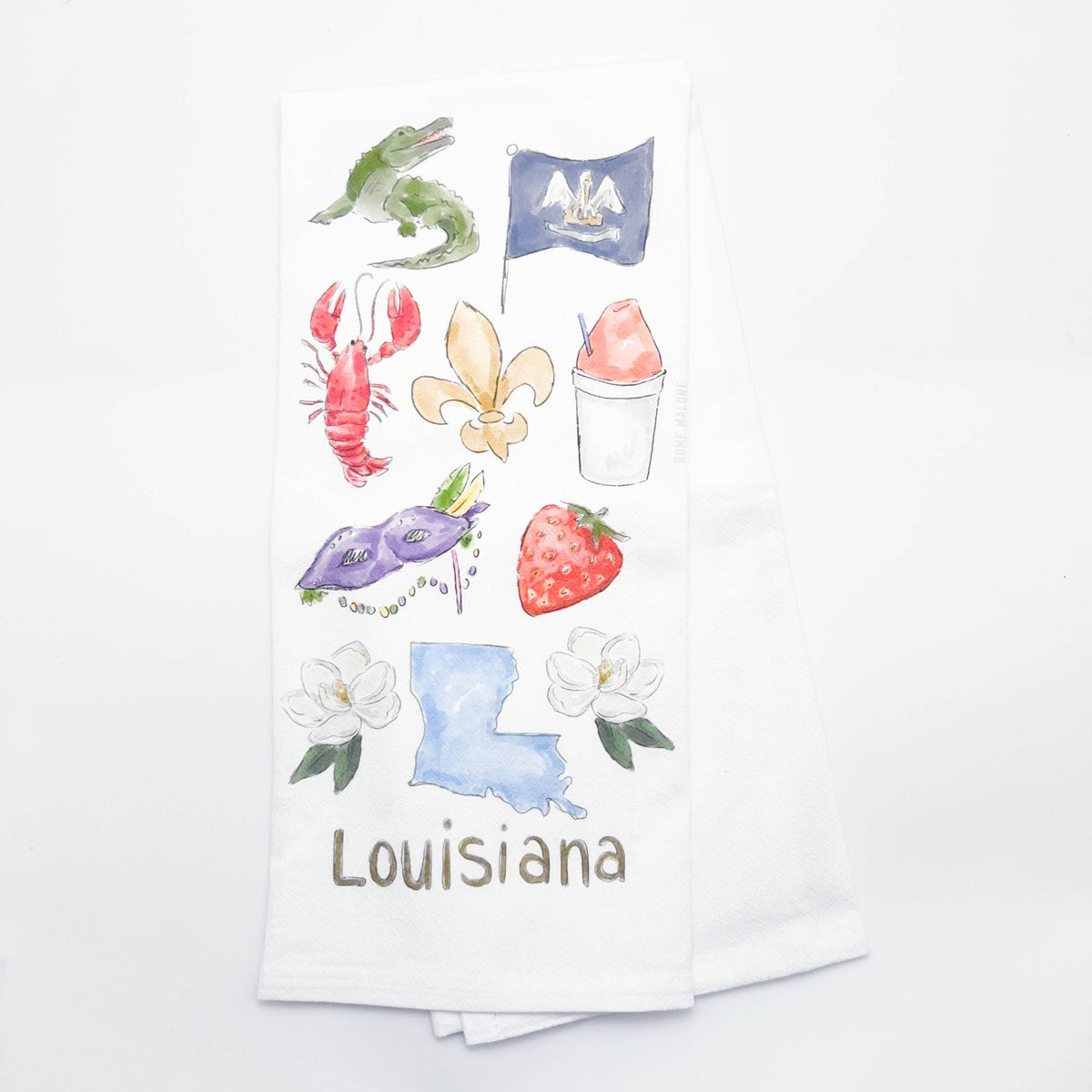 Louisiana Icons Tea Towel New Orleans Brand Home Decor USA