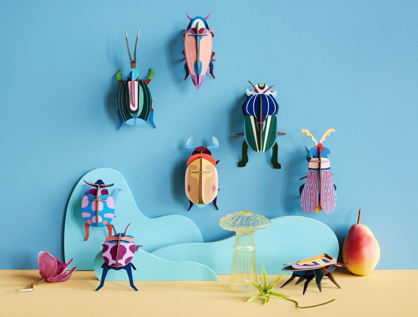 3D Wall Art - Insect - Coccinelle Couple