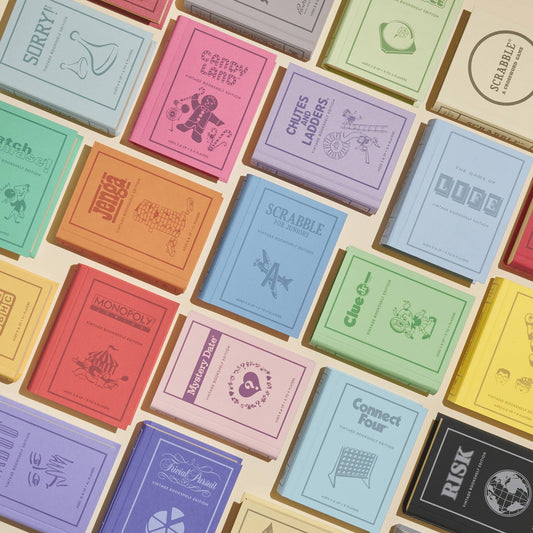 Classic Board Games- Vintage Bookshelf Edition