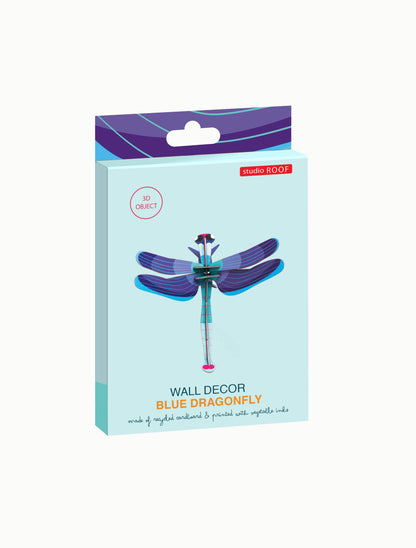 3D Wall Art - Insect - Sapphire Dragonfly