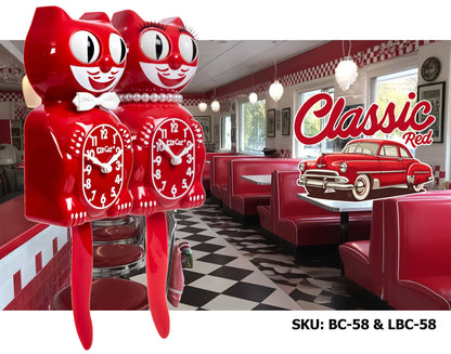 Classic Red Lady Kit-Cat Klock