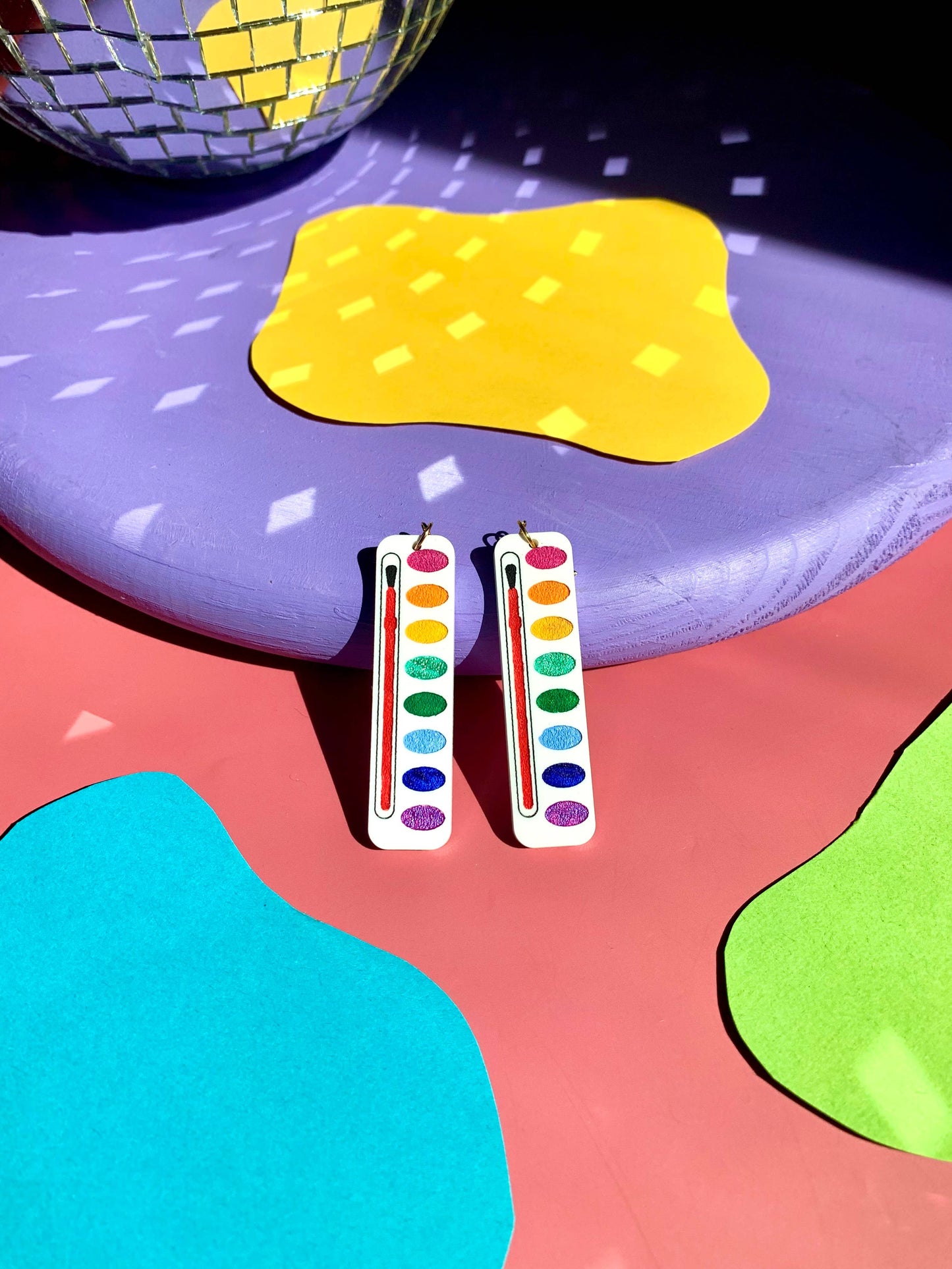 Watercolor Palettes Earrings