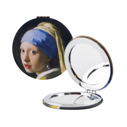 MicroFiber Folding Pocket Mirror, Girl with the pearl