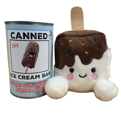 Canned Ice Cream Bar | Summer Treat | Plush Gift w/Jokes