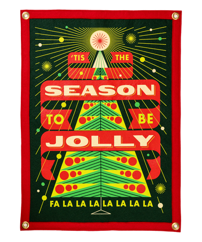 'Tis the Season To Be Jolly Camp Flag • Invisible Creature x