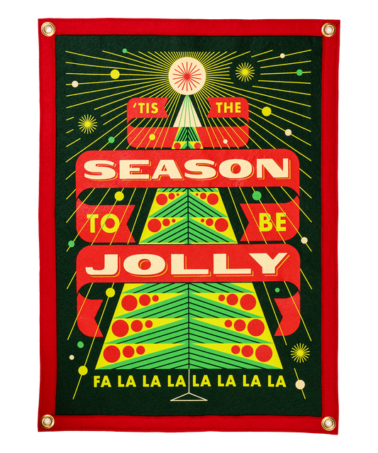 'Tis the Season To Be Jolly Camp Flag • Invisible Creature x