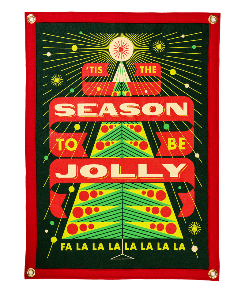 'Tis the Season To Be Jolly Camp Flag • Invisible Creature x