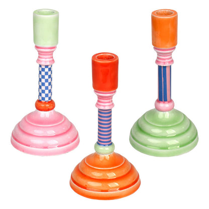 Enamel Candle Holder Set | Summer Home Decor Gifts |