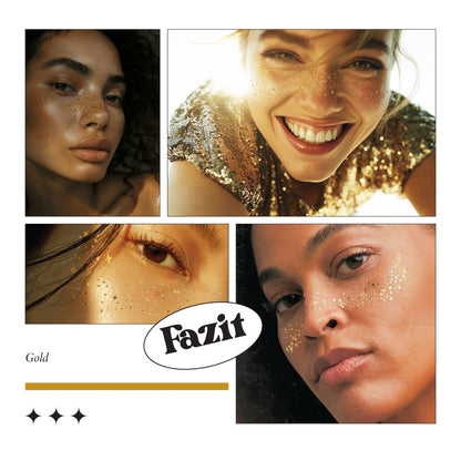 Gold Glitter Freckles Makeup Patches