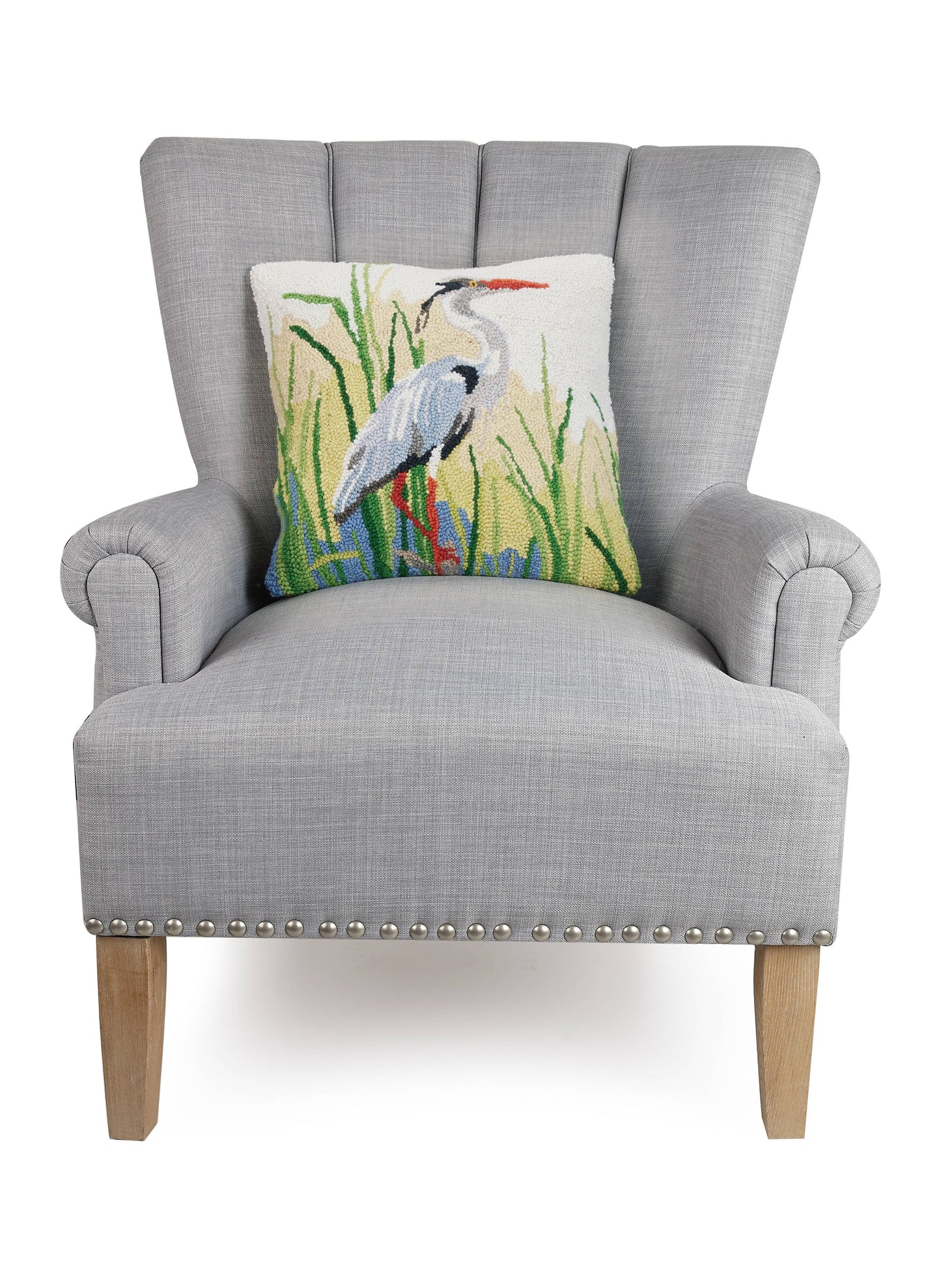 Great Blue Herons Hook Pillow