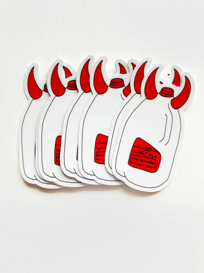 Devil Whole Milk Sticker