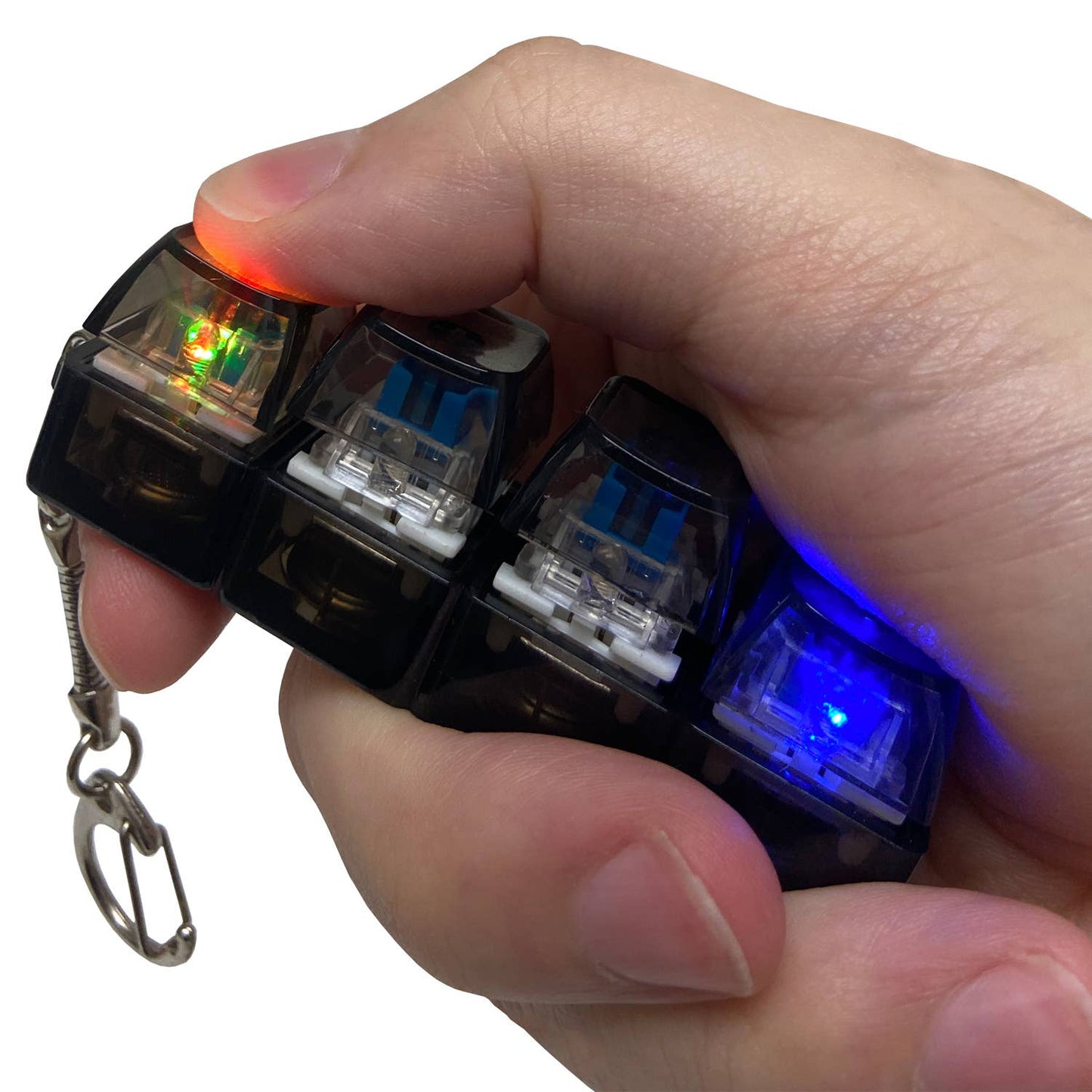Keyboard Fidget LED Keyring - Black