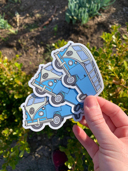 Vintage Blue Voltswagon Sticker