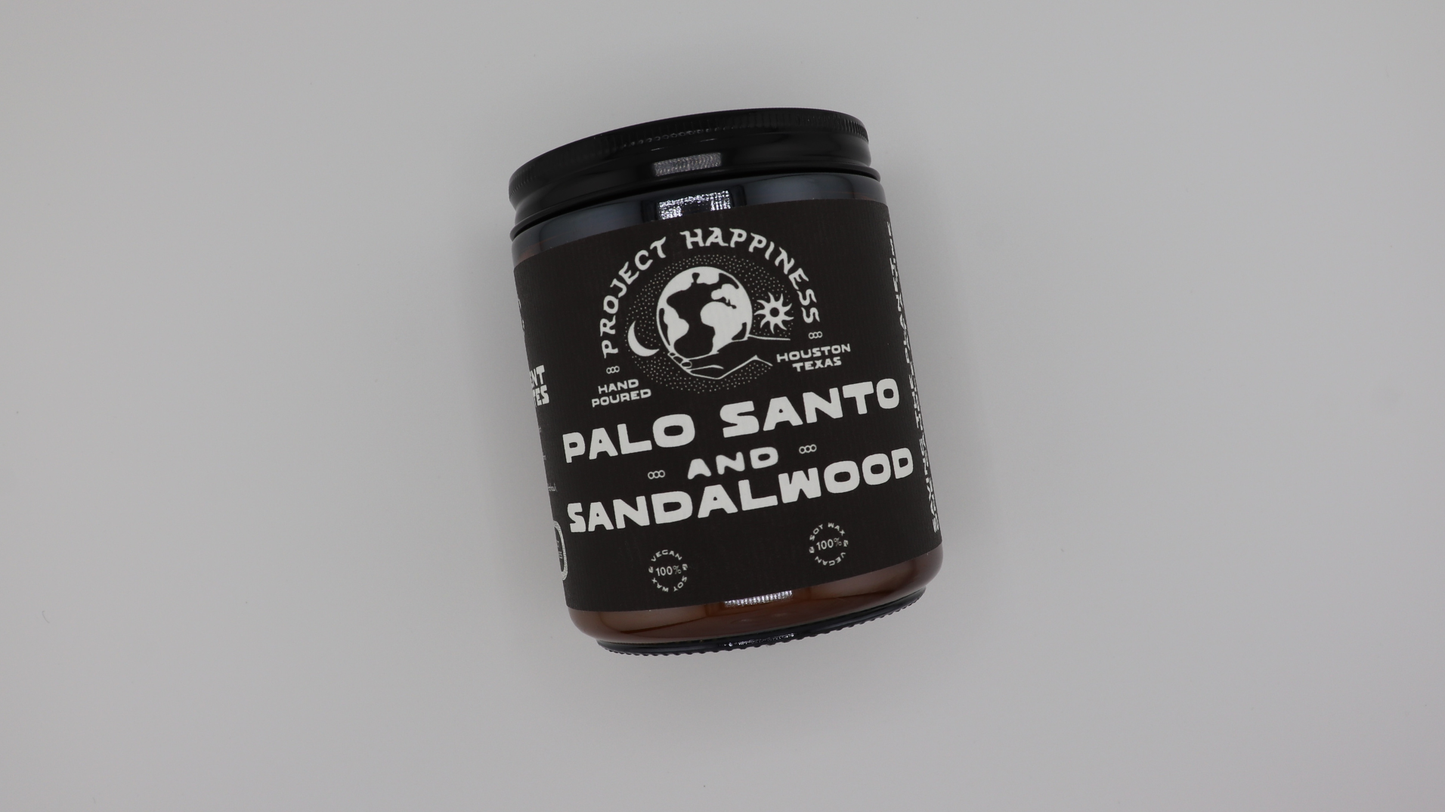 Palo Santo and Sandalwood Soy Candle - 8oz