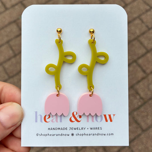 Tulip Dangle Earrings