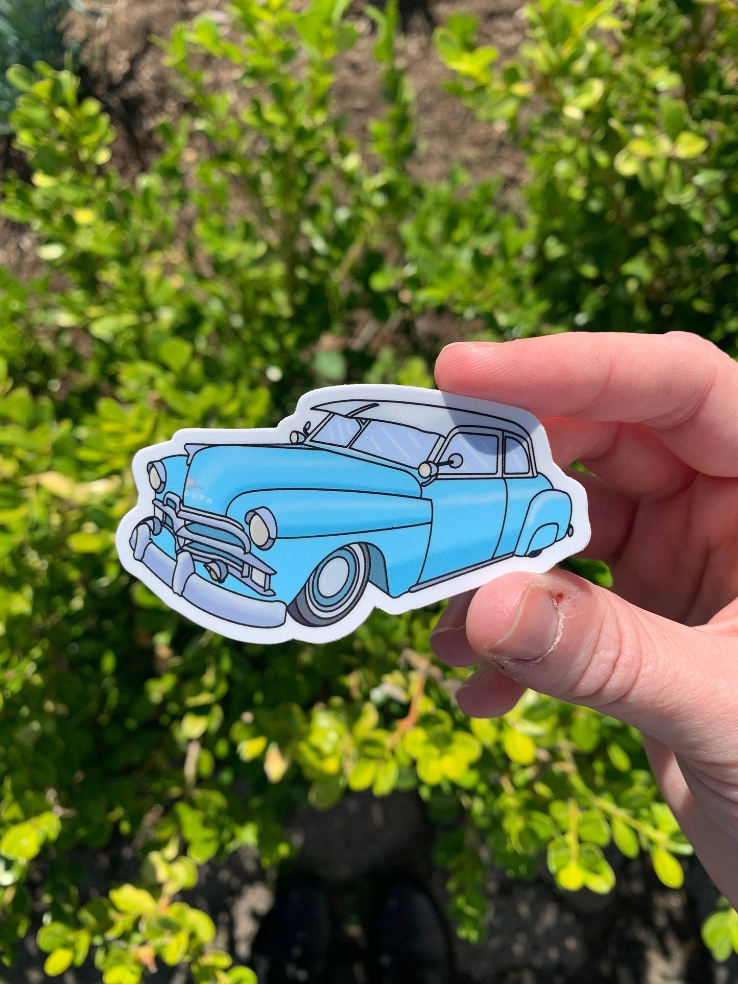 1953 Vintage Plymouth Sticker