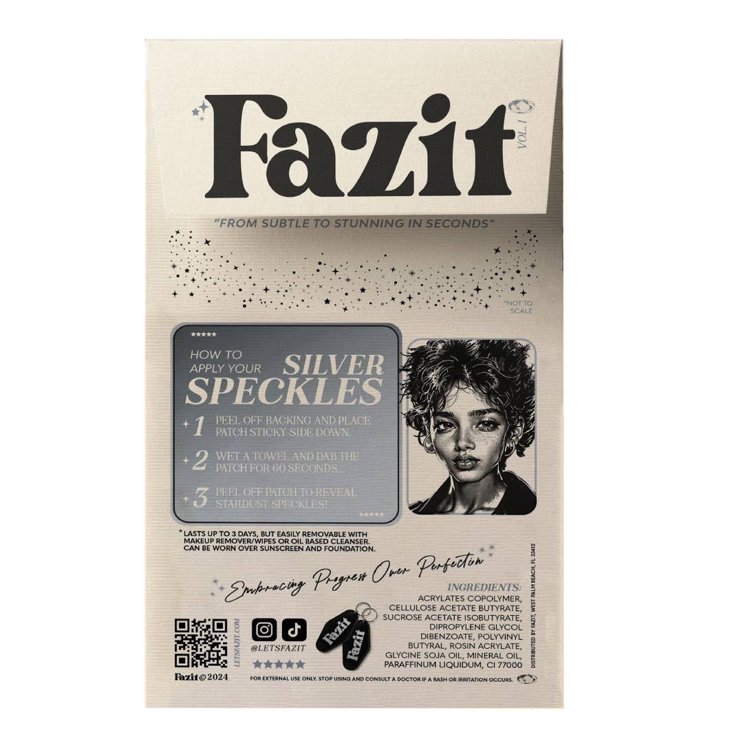 Silver Glitter Freckles Makeup Patches