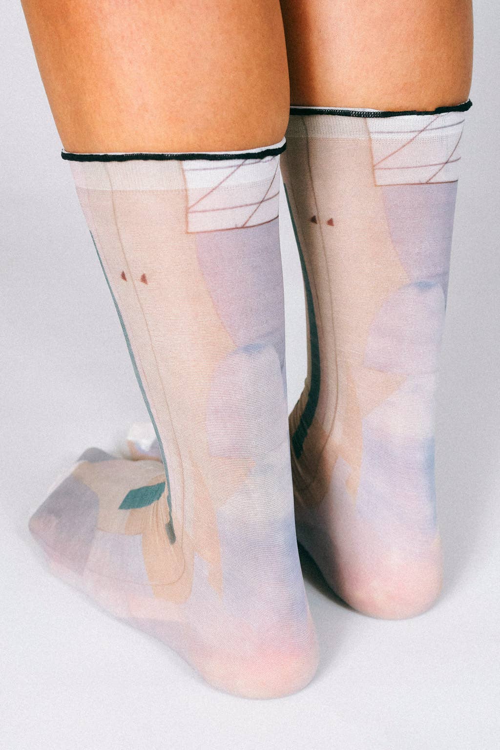 Sky Nylon Ankle Sock by Rosie Barker