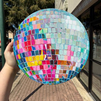 Floral Studio Disco Ball Canvas Print