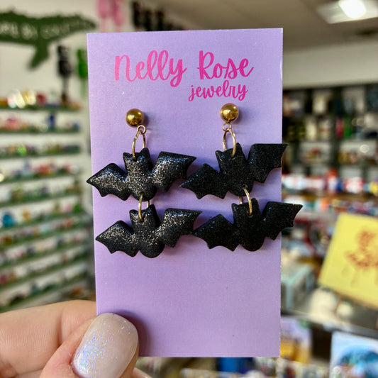 Bat Dangle Earrings