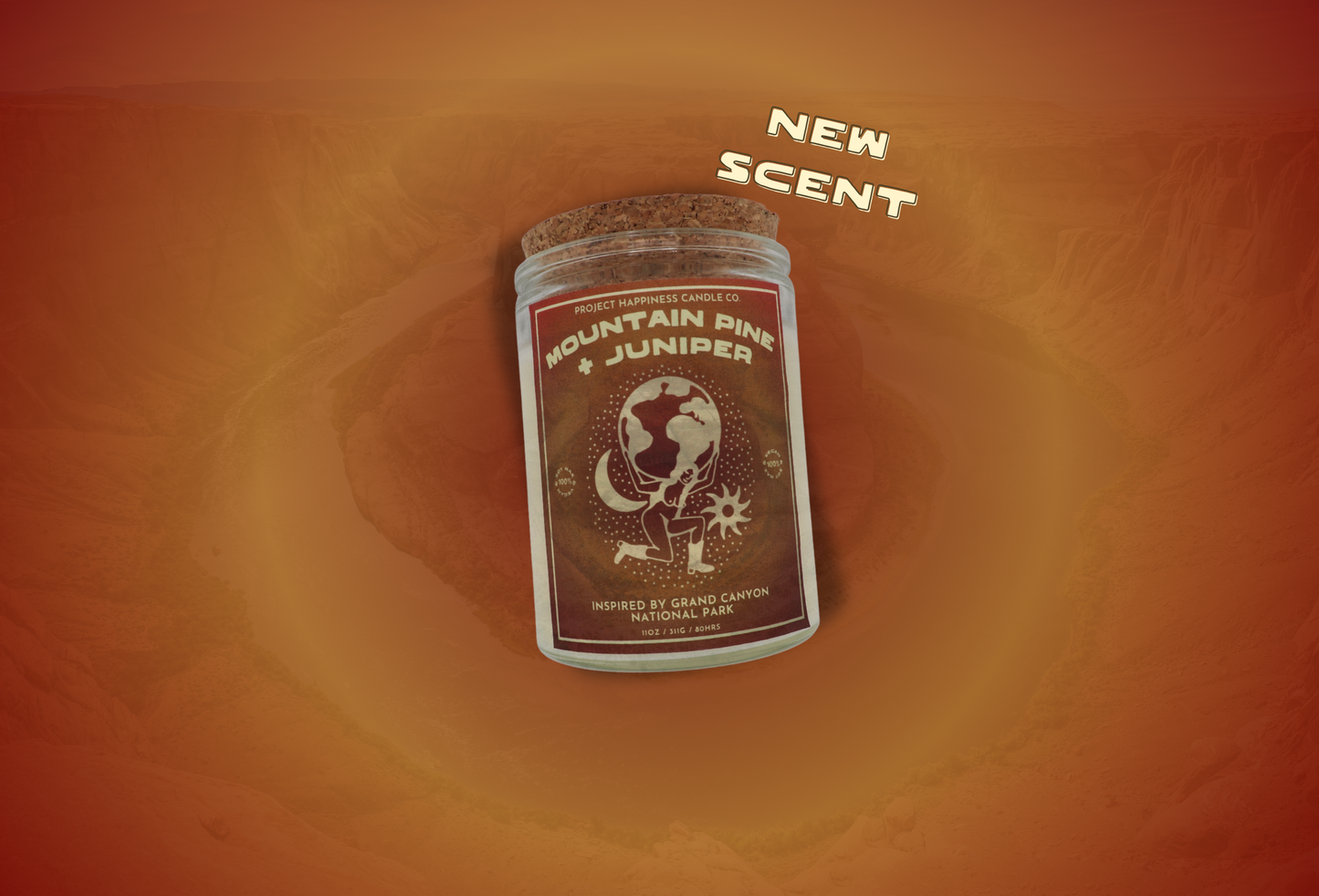 Mountain Pine and Juniper Soy Candle - Grand Canyon 11oz