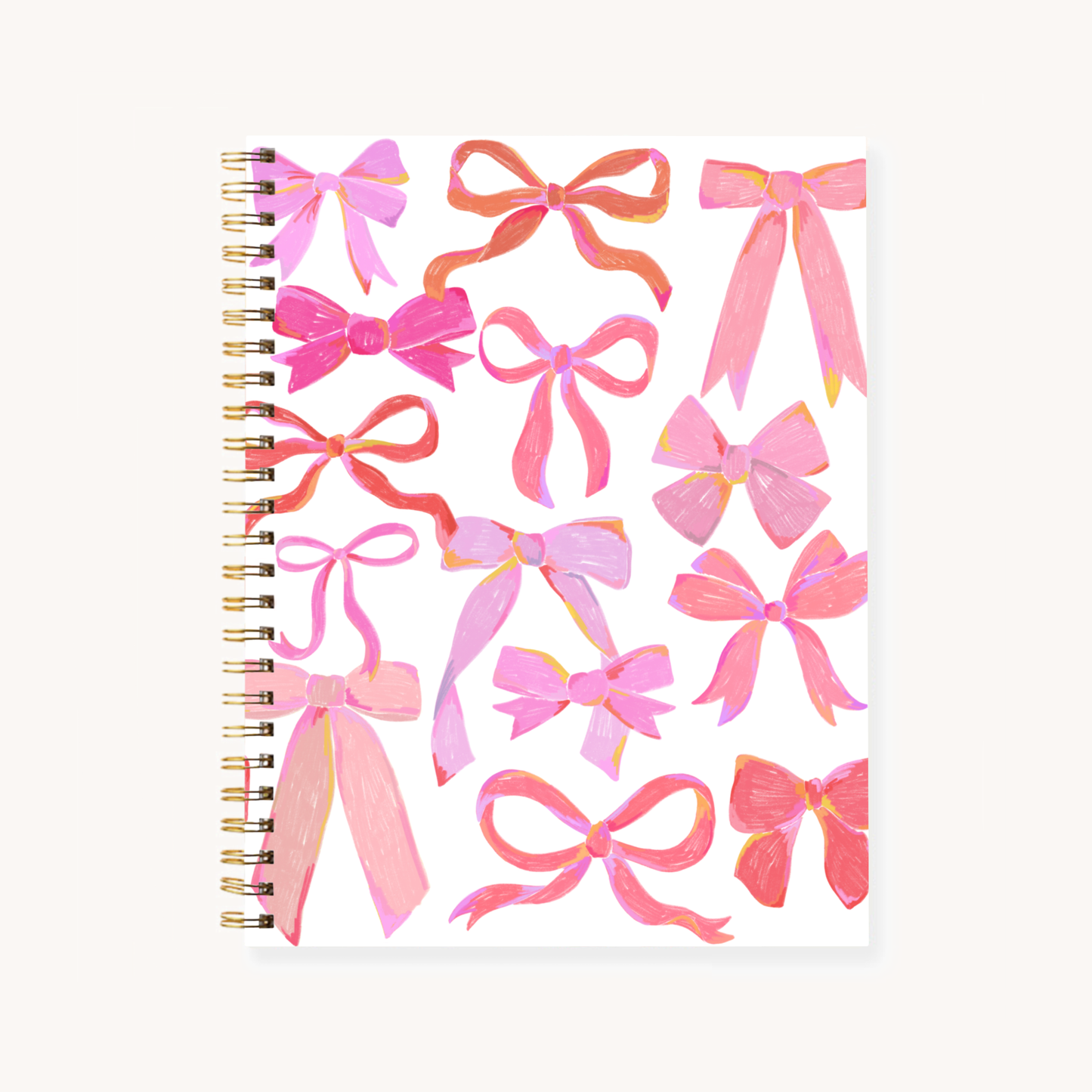 Floral 7x9 Hardcover Spiral Notebook