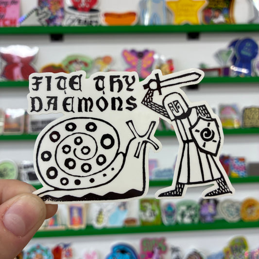 Fite Thy Daemons Sticker