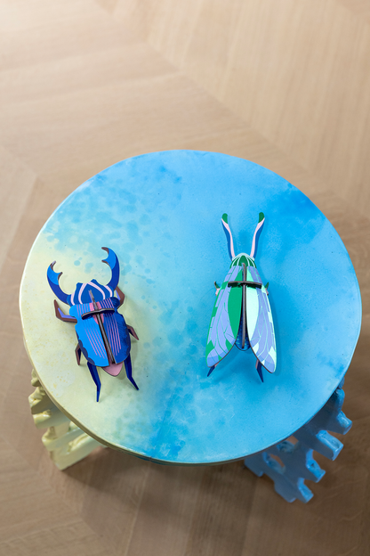 3D Wall Art - Radiant Beetle - Jade Grasshopper