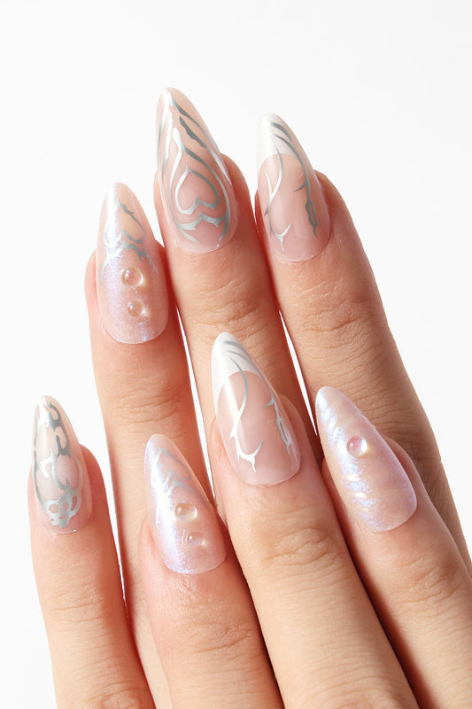 Chrome Hearts Nails