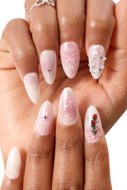 Strawberries N Creme Nails