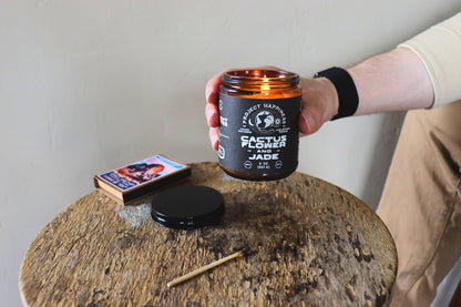 Cactus Flower and Jade Soy Candle - 8oz | Valentines Day