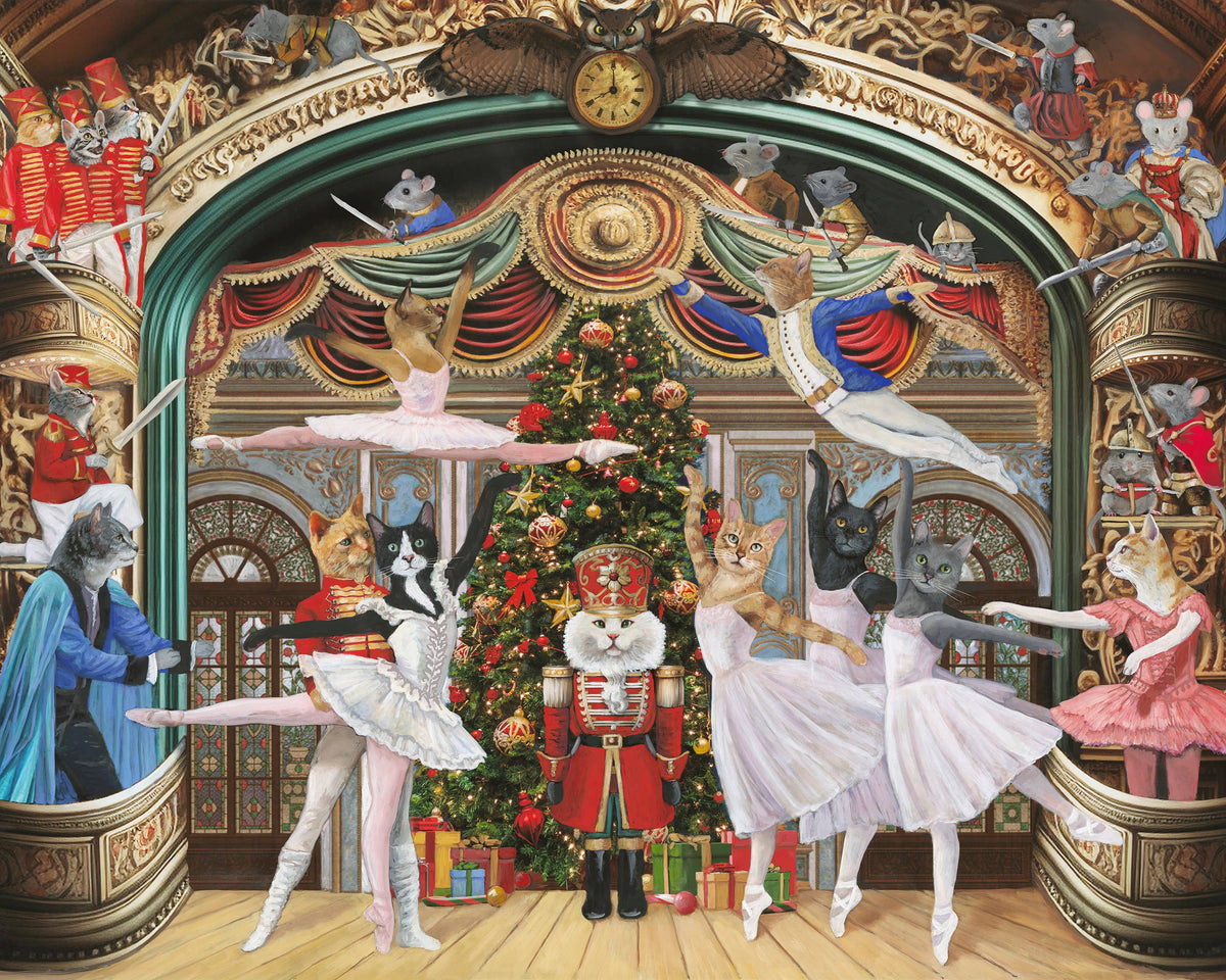 Carol Lew: Nutcracker Kitties 1000-Piece Jigsaw Puzzle