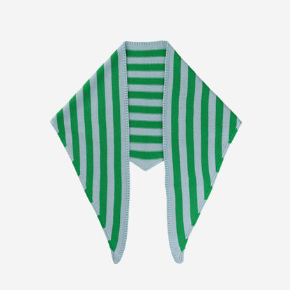 Simple Stripe Triangle Scarf
