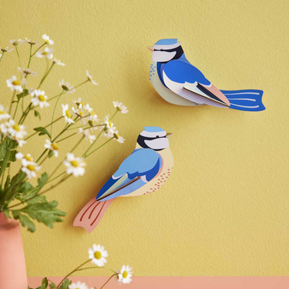 3D Wall Art - Garden Birds - Blue Tits